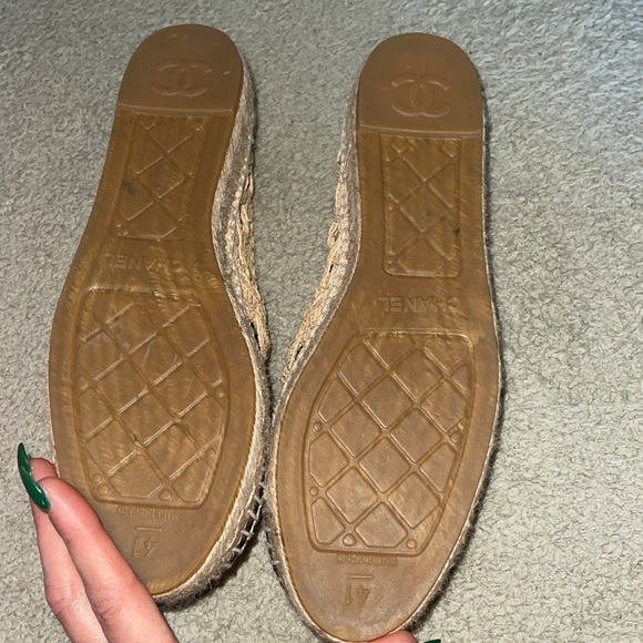 Woven Fabric Espadrilles Lace Raffia Grosgrain 41 - Picture 5 of 5